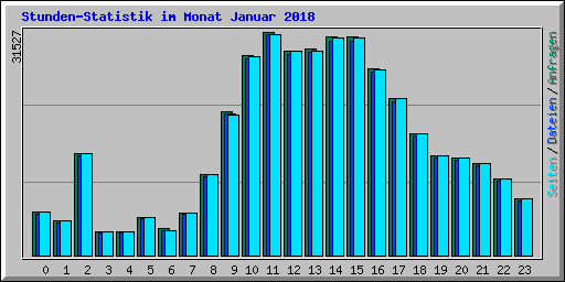 Stunden-Statistik im Monat Januar 2018